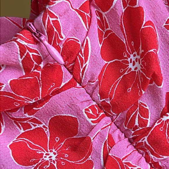 ZARA Floral Print Draped Mini Dress - Picture 9 of 13